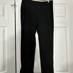 J. Jill Womens Stretch PullOn Dress Pants Size 10 Black Straight leg MidRise.